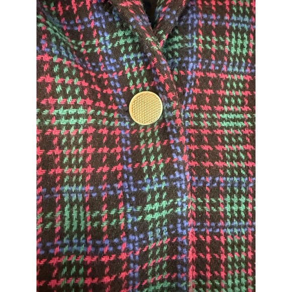 Vintage Joan Leslie Blazer Jacket Womens Size 16P Petite Wool Blend 80s - Picture 8 of 11